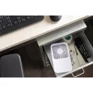Ventilator reincarcabil pentru birou, Everestus, 2601E14706, 17x10x2 cm, ABS, Alb