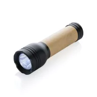   Lanterna reincarcabila usb 1W, 2401E16286, Everestus, 3.3x3.3x11.2 cm, ABS, Bambus, Negru