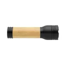 Lanterna reincarcabila usb 1W, 2401E16286, Everestus, 3.3x3.3x11.2 cm, ABS, Bambus, Negru