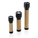 Lanterna reincarcabila usb 5W, 2401E16288, Everestus, 4.2x4.2x19.5 cm, ABS, Bambus, Negru