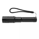 Lanterna usb reincarcabila, GearX, 22FEB1409, 19.5x8x3.4xØ 3.4 cm, Aluminiu, Negru