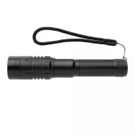   Lanterna usb reincarcabila, GearX, 22FEB1409, 19.5x8x3.4xØ 3.4 cm, Aluminiu, Negru