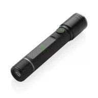  Lanterna reincarcabila usb 3W, 2401E16220, GearX, 12.5xØ2.5 cm, Aluminiu, Policarbonat, Negru