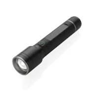   Lanterna reincarcabila usb 10W, 2401E16219, GearX, 15.7xØ3.4 cm, Aluminiu, Policarbonat, Negru