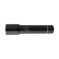   Lanterna reincarcabila usb 10W, 2401E16333, GearX, 19.1xØ4.4 cm, Aluminiu, Policarbonat, Negru