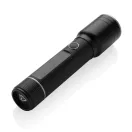 Lanterna reincarcabila usb 10W, 2401E16333, GearX, 19.1xØ4.4 cm, Aluminiu, Policarbonat, Negru