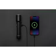   Lanterna reincarcabila usb 10W, 2401E16333, GearX, 19.1xØ4.4 cm, Aluminiu, Policarbonat, Negru