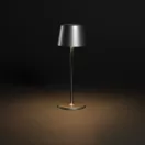 Lampa de birou, 2410E24879, Everestus, 8.7 x 8.7 x 25 cm, ABS, Argintiu