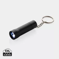   Breloc cu lanterna, 2502E15130, Everestus, 6 x 1.8 x 1.8 cm, Aluminiu, Negru
