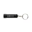 Breloc cu lanterna, 2502E15130, Everestus, 6 x 1.8 x 1.8 cm, Aluminiu, Negru