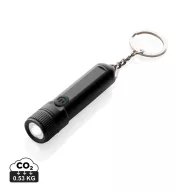   Breloc cu lanterna, 2502E15135, GearX, 7.2 x 1.7 x 1.7 cm, Aluminiu, Negru