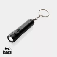  Breloc cu lanterna, 2502E15135, GearX, 7.2 x 1.7 x 1.7 cm, Aluminiu, Negru