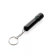   Breloc cu lanterna, 2502E15135, GearX, 7.2 x 1.7 x 1.7 cm, Aluminiu, Negru