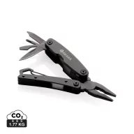   Cleste multifunctional, 2502E14438, GearX, 7.5 x 3.7 x 1.8 cm, Otel, Negru