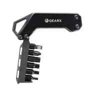  Surubelnita 2502E16276, GearX, 8.7 x 3.5 x 1.8 cm, Otel, Negru