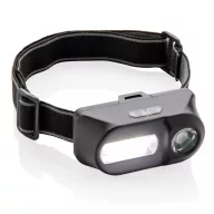 COB and LED headlight, black ABS black