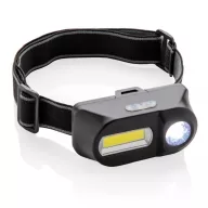 COB and LED headlight, black ABS black
