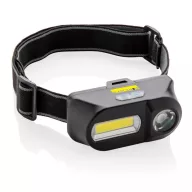 COB and LED headlight, black ABS black