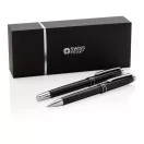 Set 2 pixuri elegante, Swiss Peak, HE, alama, otel, negru