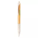 Bamboo & wheatstraw pen, white Bamboo white