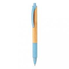Bamboo & wheatstraw pen, blue Bamboo blue