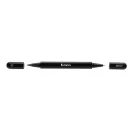 Pix metalic cu 2 capete, 2401E16414, Swiss Peak, 14.8xØ1.2 cm, Aluminiu, Negru