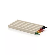   Set 6 creioane, 2502E14409, Everestus, 9.5 x 5 x 0.7 cm, Hartie, Grafit, Alb