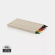  Set 6 creioane, 2502E14409, Everestus, 9.5 x 5 x 0.7 cm, Hartie, Grafit, Alb