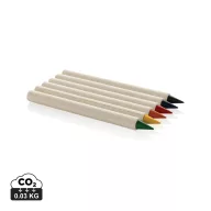   Set 6 creioane, 2502E14409, Everestus, 9.5 x 5 x 0.7 cm, Hartie, Grafit, Alb