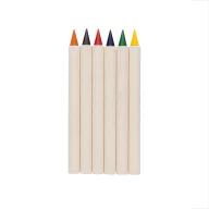   Set 6 creioane, 2502E14409, Everestus, 9.5 x 5 x 0.7 cm, Hartie, Grafit, Alb