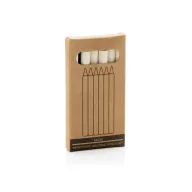   Set 6 creioane, 2502E14409, Everestus, 9.5 x 5 x 0.7 cm, Hartie, Grafit, Alb
