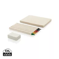   Set 6 creioane, 2502E14408, Everestus, 17 x 11.5 x 1.5 cm, Hartie, Grafit, Alb