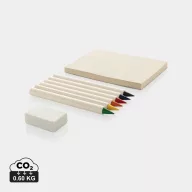   Set 6 creioane, 2502E14408, Everestus, 17 x 11.5 x 1.5 cm, Hartie, Grafit, Alb