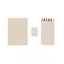 Set 6 creioane, 2502E14408, Everestus, 17 x 11.5 x 1.5 cm, Hartie, Grafit, Alb