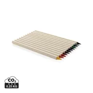   Set 12 creioane, 2502E14407, Everestus, 16.5 x 5.3 x 2.8 cm, Hartie, Grafit, Alb