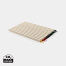 Set 12 creioane, 2502E14407, Everestus, 16.5 x 5.3 x 2.8 cm, Hartie, Grafit, Alb