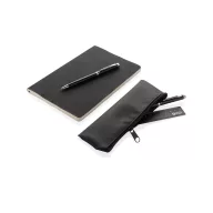   Set agenda, pix si liniar, Swiss Peak, 2610E18758, A5, Dictando, 15x21.5x2.5 cm, Hartie, Poliuretan, Negru