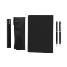Set agenda, pix si liniar, Swiss Peak, 2610E18758, A5, Dictando, 15x21.5x2.5 cm, Hartie, Poliuretan, Negru