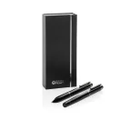 Set 2 instrumente de scris, Swiss Peak, 2610E18947, 14xØ1.2 cm, Otel inoxidabil, Alama, Negru