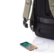   Rucsac mic sport casual, buzunare ascunse, antifurt, port usb, XD, 20IAN465, rpet, Verde