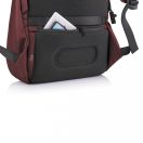 Rucsac sport casual antifurt, XD, 21OCT1361, 30 x 18 x 45 cm, Poliester, Rosu