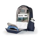 Rucsac sport casual, 2401E16153, XD, 32x47x18 cm, rPET, Poliuretan, Albastru navy