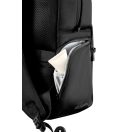 Rucsac sport casual, 2401E16725, XD, 32x14x41.5 cm, rPET, Poliuretan, Negru