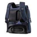 Rucsac sport casual, 2401E16728, XD, 32x14x41.5 cm, rPET, Poliuretan, Albastru navy