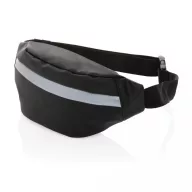   Borseta sport reflectorizanta, Everestus, 21OCT1242, 30 x 6.5 x 12 cm, Plastic, Poliuretan, Negru