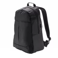   Rucsac Laptop 15 inch cu iesire mufa usb, Everestus, PR, poliester 600D, negru