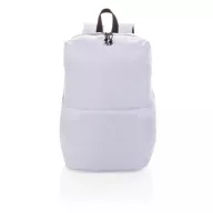   Rucsac casual, simplu si practic, buzunar frontal cu fermoar, Everestus, 20IAN474, Poliester, Alb
