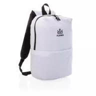  Rucsac casual, simplu si practic, buzunar frontal cu fermoar, Everestus, 20IAN474, Poliester, Alb