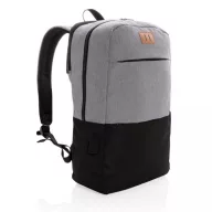   Rucsac laptop 15.6 inch, buzunar frontal, port usb, fara pvc, Everestus, 20IAN187, rpet, Gri