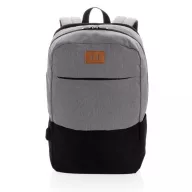   Rucsac laptop 15.6 inch, buzunar frontal, port usb, fara pvc, Everestus, 20IAN187, rpet, Gri